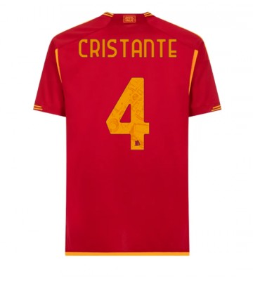 AS Roma Bryan Cristante #4 Kotipaita 2023-24 Lyhyet Hihat